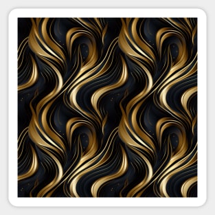 Golden Lattice: Luxurious Linearity in Gold Sticker